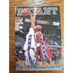 1996-97 Score Board Basketball Rookies #15 Kobe Bryant Lower Merion H.S. Mint